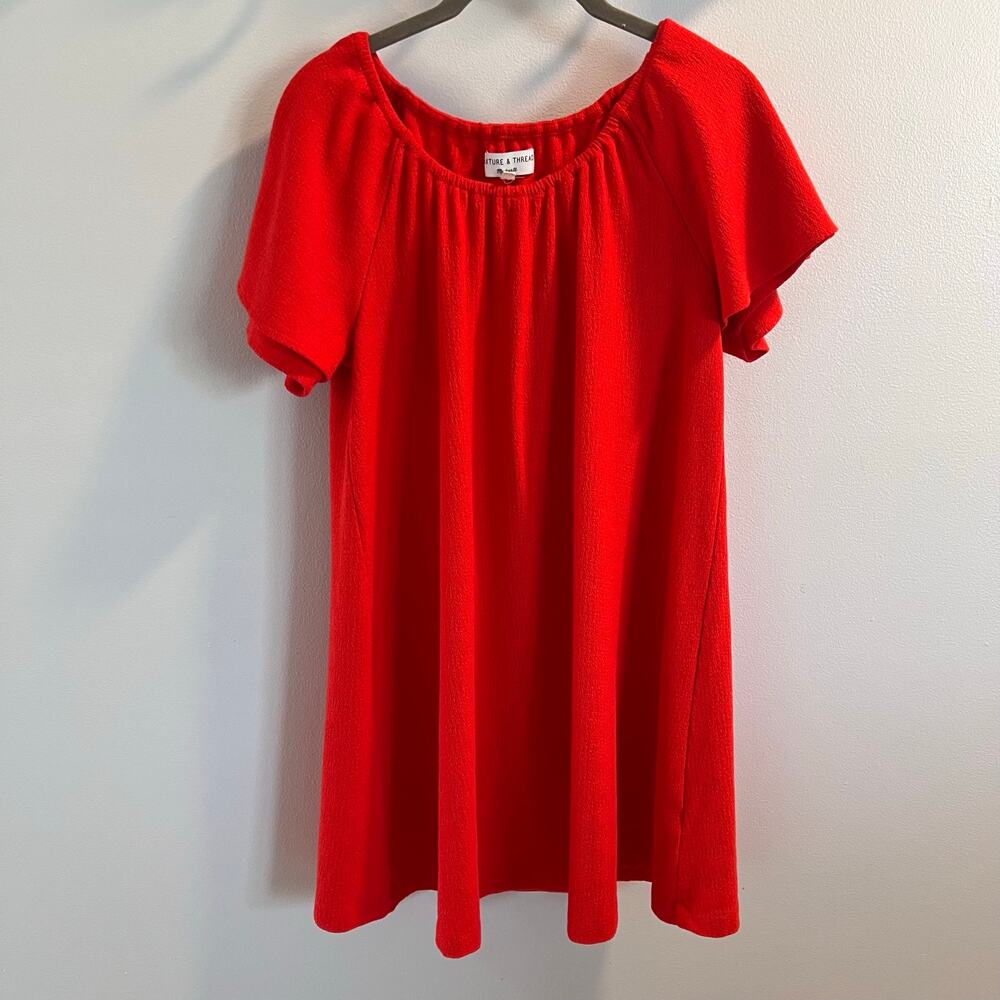 Madewell Texture & Thread Red Dress Size S